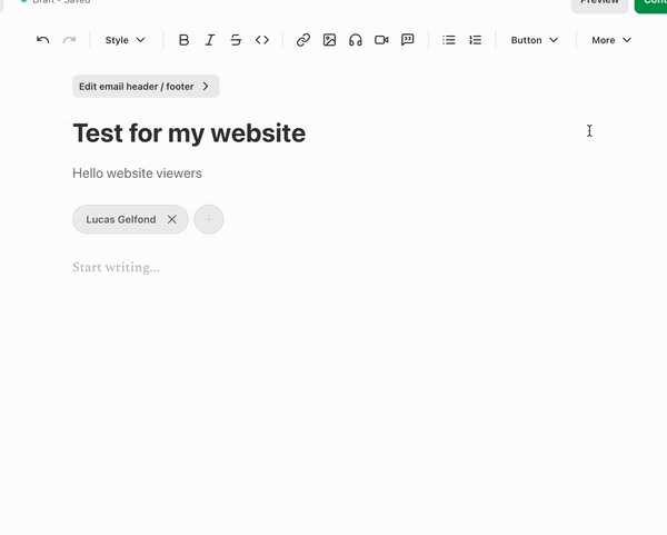 Substack LaTeX equations